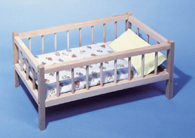 Wooden Dolls Bed - KP RA107