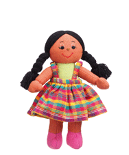 Brown Girl Doll  (lkvs36)
