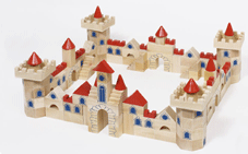Wooden Castle Building Bricks  (kp 58984)