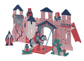 Fairytale Castle Play Building (lk bu52)