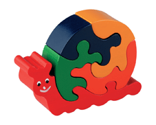 Wooden Baby Snail Puzzle  (lkaj48)
